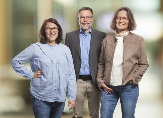 (von li. nach re. : Sabrina Minella, Thorsten Trautwein, Sandra Rodies)